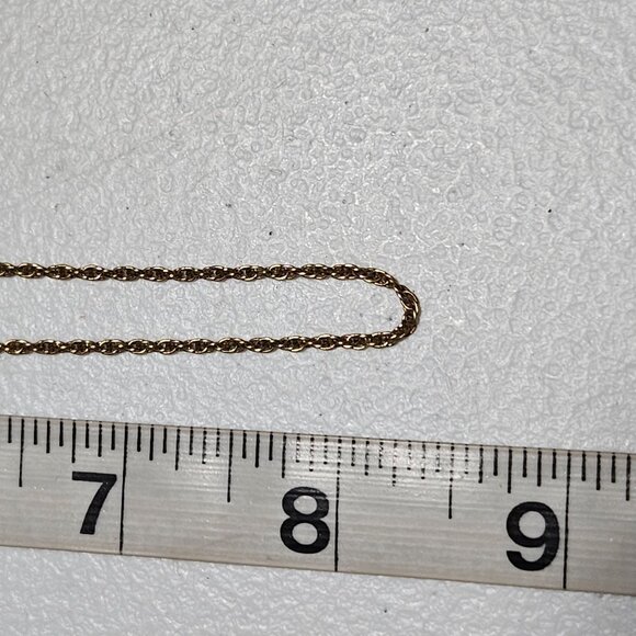 Elegant Gold Tone Rope Chain Necklace Simple Minimalist Fashion Jewelry Women - Picture 5 of 5